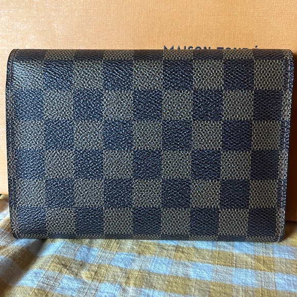 ❗️SOLD❗️Authentic Louis Vuitton DAMIER EBENE WALLET + Card wallet. - Picture 3 of 16